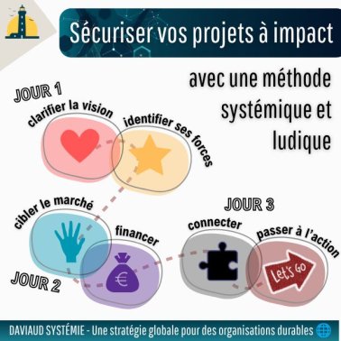 STRUCTURER ET SÉCURISER VOS PROJETS D’ENTREPRISE À IMPACT :  une méthode systémique et ludique pour les dirigeants et leurs équipes.