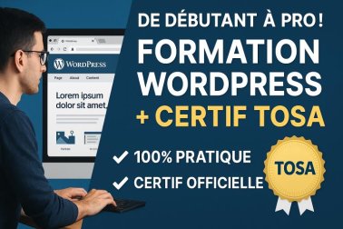 Formation WordPress Complète - Certification Tosa WordPress