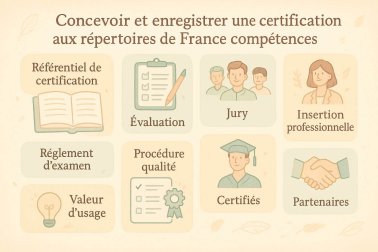 Concevoir et déposer une certification aux Répertoires de France compétences (RNCP/RSCH)