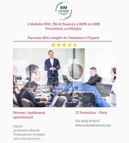 Revit et BIM - Modeleur BIM - 35 H