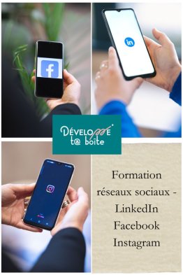 Formation aux réseaux sociaux : Facebook, Instagram, LinkedIn