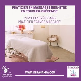 Praticien en massages bien-être en Toucher-Présence® (cursus agréé FFMBE - praticien France Massage®)